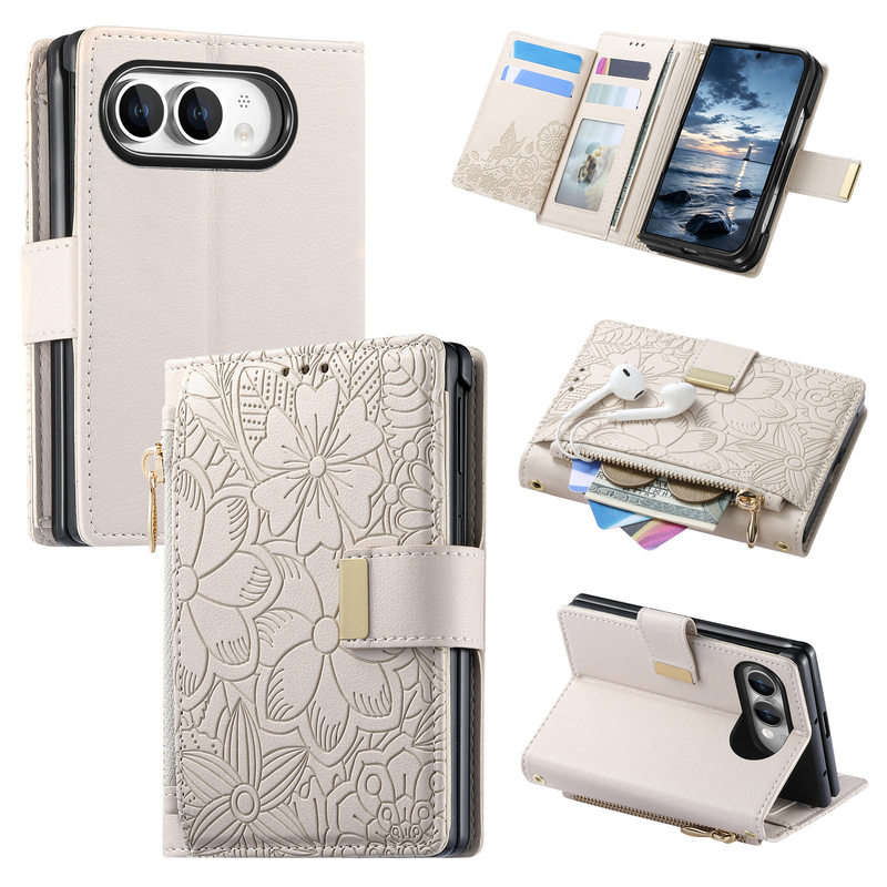 High-End Embossed Leather Texture Suitable for Apple iPhone Duo Foldable Phone Case with Card Slot, Magnetic Buckle, Ultra Coin Purse, Luxury Zippered Full-Cover Anti-Drop Protection for Apple 18Fold High-End Embossed Leather Texture Suitable for Apple iPhone Duo Foldable Phone Case with Card Slot, Magnetic Buckle, Ultra Coin Purse, Luxury Zippered Full-Cover Anti-Drop Protection for Apple 18Fold