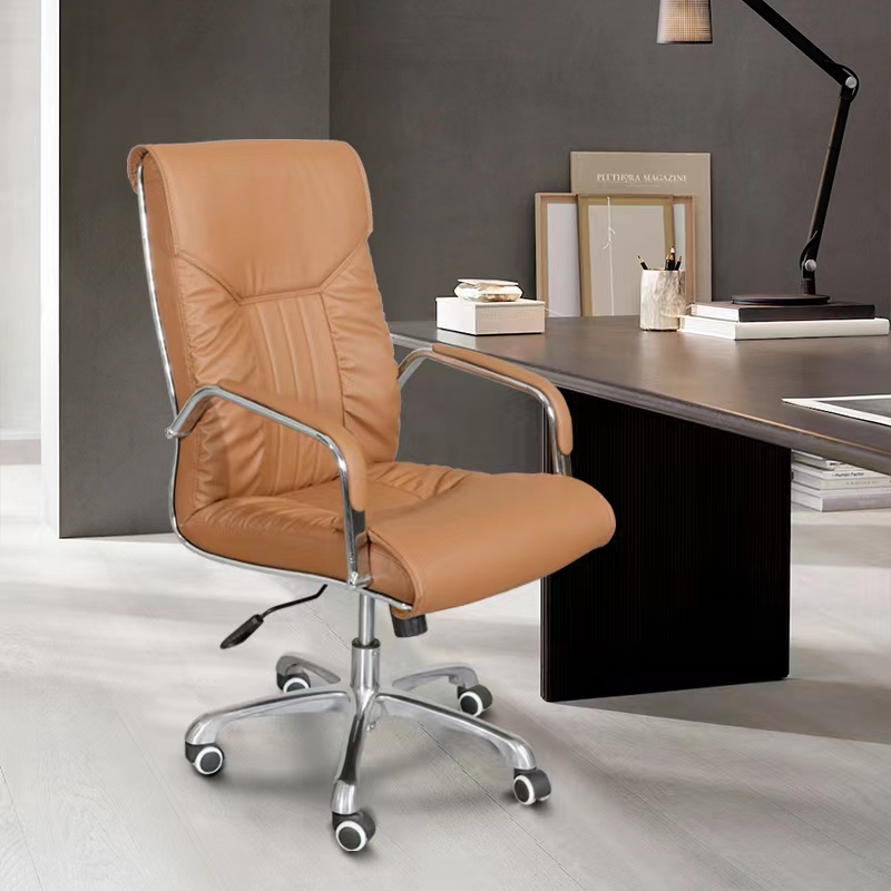 Office chair Home Computer chair Book room Fashion lifting swivel chair Chair Office Chair Backrest Genuine Leather Chair