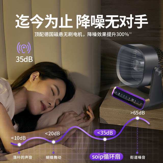 ພັດລົມ desktop ຄົວເຮືອນ ພັດລົມ silent electric mobile table small office charging portable dormitory desktop fan