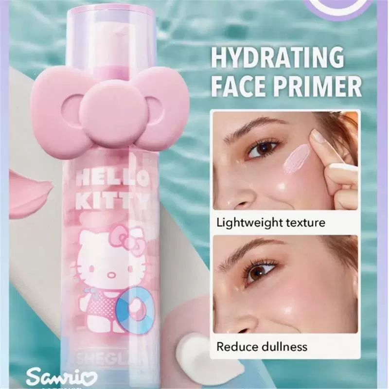 Набор косметики sheglam Hello Kitty — тени, блеск для губ и румяна, дорожный формат (8×6×2 см)