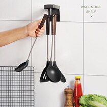 Kitchen Storage Shelf Multifunctional Shelving Extension Free Stiletto Rotating Wall Hook Supplies Containing Finishing Racks