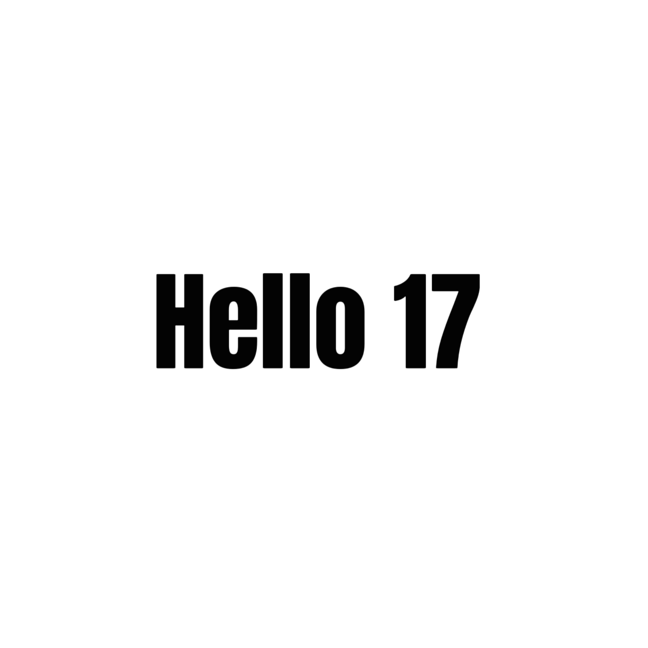Hello 17