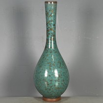 Antiques antiques porcelain supplies old goods collection exquisite Bao Lao Song Dynasty Jun kiln kiln transformed Jun glaze narrow neck bile bottle