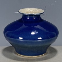 Antiques miscellaneous antiques second-hand porcelain blue-glazed flat-belly bottles appreciation bottles small ornaments collectibles old objects