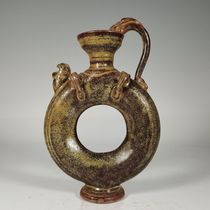 Antique porcelain old and authentic Qing Dynasty tea glazed jade pot Bao Lao Bao Zhen antiques and miscellaneous items