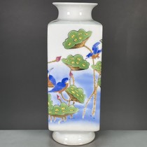 Welfare leaked study room collection porcelain antiques genuine Tongzhi year good luck continuous pattern four-way appreciation vase