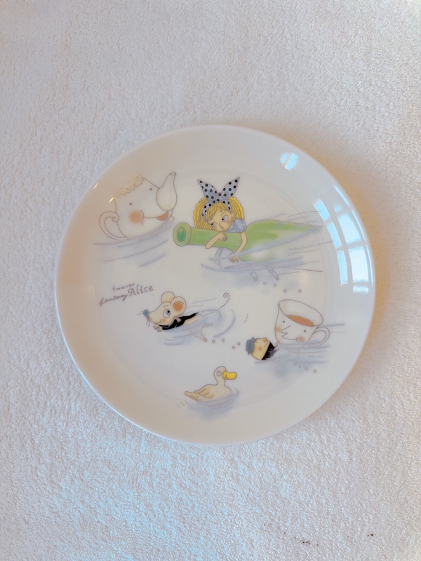Japanese Vintage Alice in Wonderland Ceramic Plates, Coffee Plates, Dinner Plates, Dessert Plates, Cups, Tableware, Decorative Plates