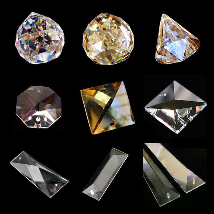 Crystal Ball Crystal Lamp Accessories Diamond Ball Octagonal Beads Square Beads Long Strip Chandeliers Ceiling Lighting Accessories
