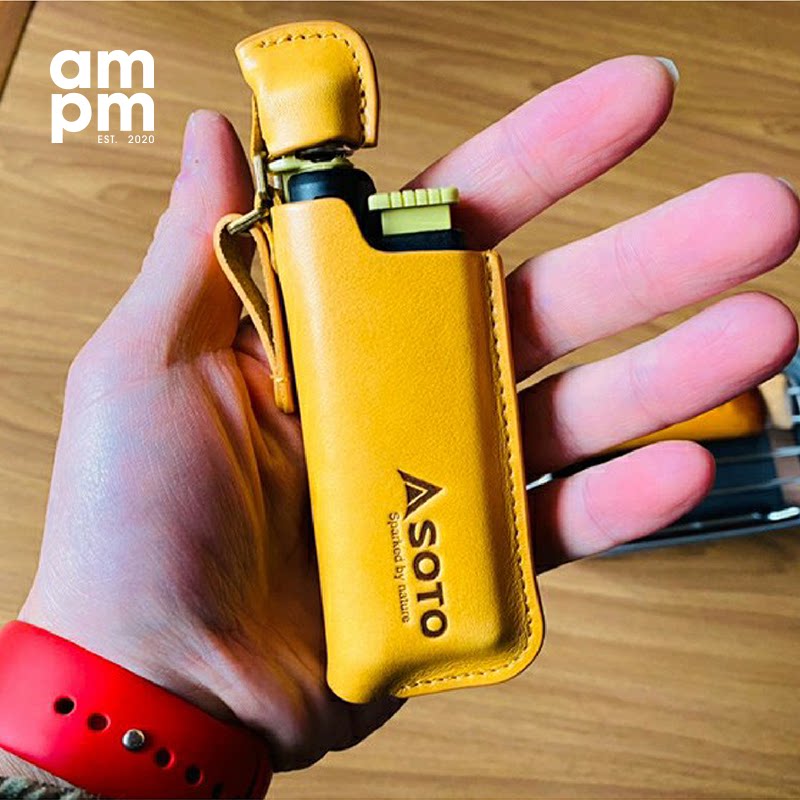 Japan SOTO 4801 telescopic igniter leather cover lighter original factory leather cover protective sleeve outdoor camping camping