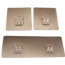 Free Punching Without Marks Patches Metal Wire Drawing Patches Transparent Patch Kitchen Bathroom Shelve Free patches