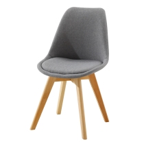 Modern minimalist office chair home backrest dining chair mesh red leather art makeup chair cloth art Nordic imitation solid wood stools