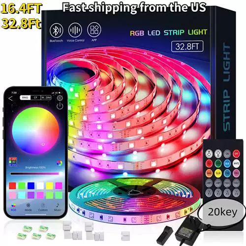 Светодиодная лампа с самоклеящейся 12V Bluetooth 5050 2835 RGB фантастический набор цветов лента света