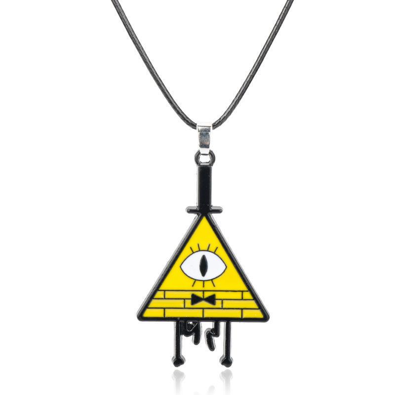 European and American Peripherals Anime Gravity Falls Weird Town Bill Necklace Cartoon Keychain European and American Peripherals Anime Gravity Falls Weird Town Bill Necklace Cartoon Keychain