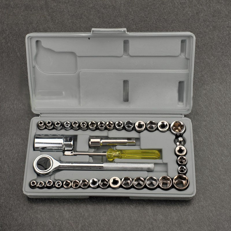 Townsend Tools 40pcs Car Locomotive Repair Tool With Car Combination Tool Socket Wrench Set Set