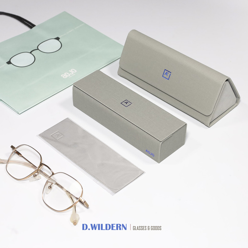 Aojo Genuine Design 2025 Counter New Version Gray Unisex Foldableable Sunglasses Case Flip Glasses Case