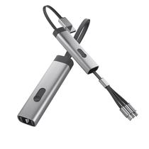 Outdoor - Selection of portable one-to-three data cable zinc alloy multifunctional three-in-one keychain charging cable for