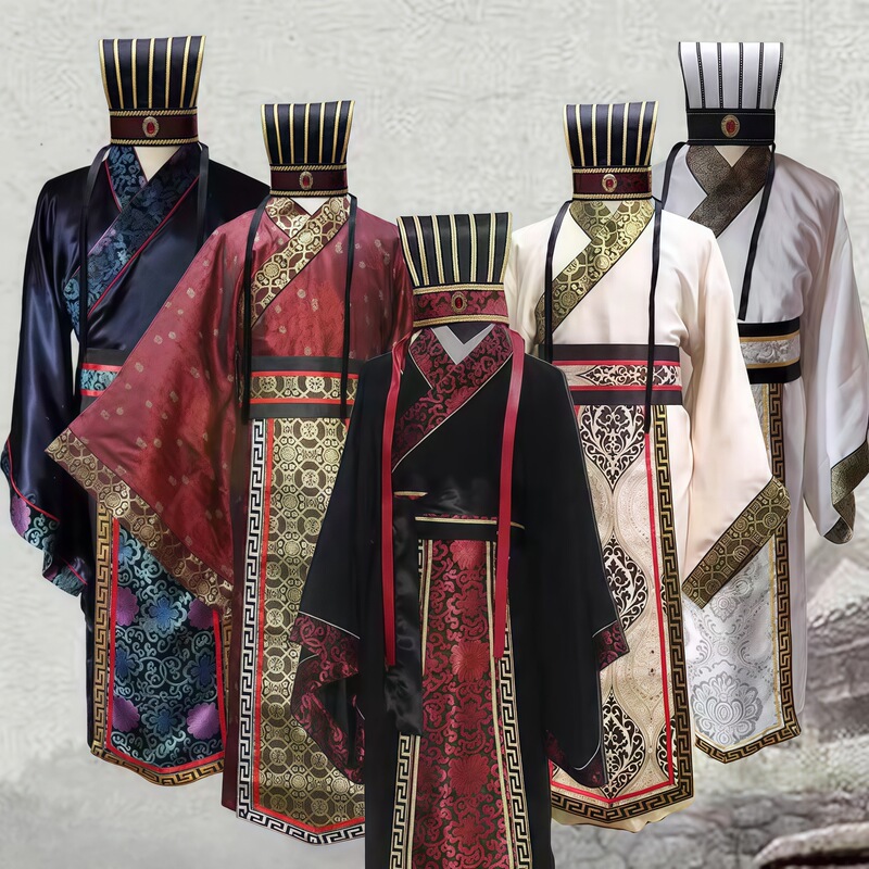 Ancient Costume, Men's Hanfu, Tang Suit, Qin Dynasty, Spring and Autumn Period, Warring States Period, Three Kingdoms Period, Official Attire of Subjects, Han Dynasty Official, Ancient Performance Costume Ancient Costume, Men's Hanfu, Tang Suit, Qin Dynasty, Spring and Autumn Period, Warring States Period, Three Kingdoms Period, Official Attire of Subjects, Han Dynasty Official, Ancient Performance Costume