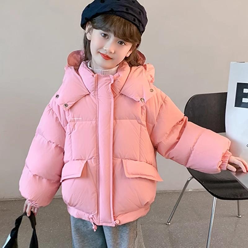 British Mdcw Girls' down Jacket 2024 Winter New Stylish Children's White Duck down Coat British Mdcw Girls' down Jacket 2024 Winter New Stylish Children's White Duck down Coat
