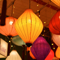 Outdoor Antique Lantern Ancient Town Street Network Red Channel Night View Decoration Ancient Wind Lanterns Arrangement Of Profiled Vietnamese Lantern