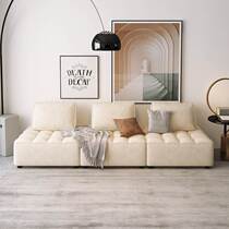 Lamb Suede Cream Wind Sloth Man Sofa Tofu Block Rental Room Living-room Balcony Small Household Type Single Double Cloth Art Composition