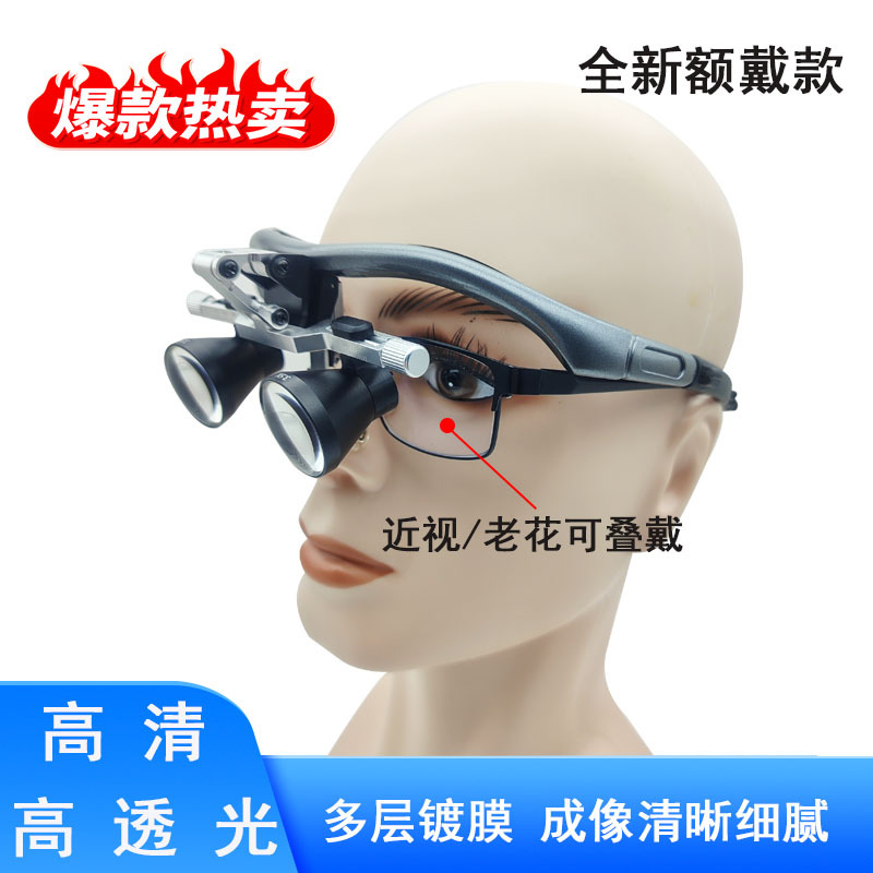 Dental Magnifying Glasses with High Definition 2.5X/3.5X for Oral Surgery, High Light Transmittance and High Clarity Dental Magnifying Glasses with High Definition 2.5X/3.5X for Oral Surgery, High Light Transmittance and High Clarity