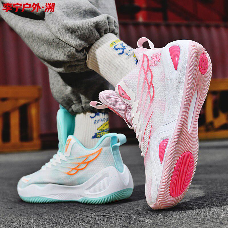 Li-Ning Outdoor Basketball Shoes for Men, Winter Fleece-Lined 2025 New Model, Men's Sports Casual Shoes, Trendy Men's Shoes