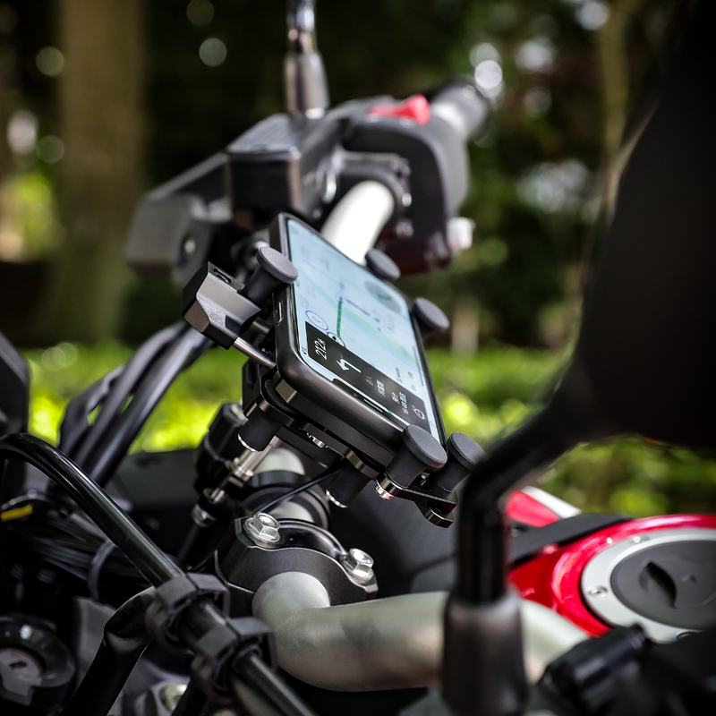 LOBOO radish motorcycle mobile phone navigation bracket shockproof and shake-up wireless charging riding navigation mobile phone holder