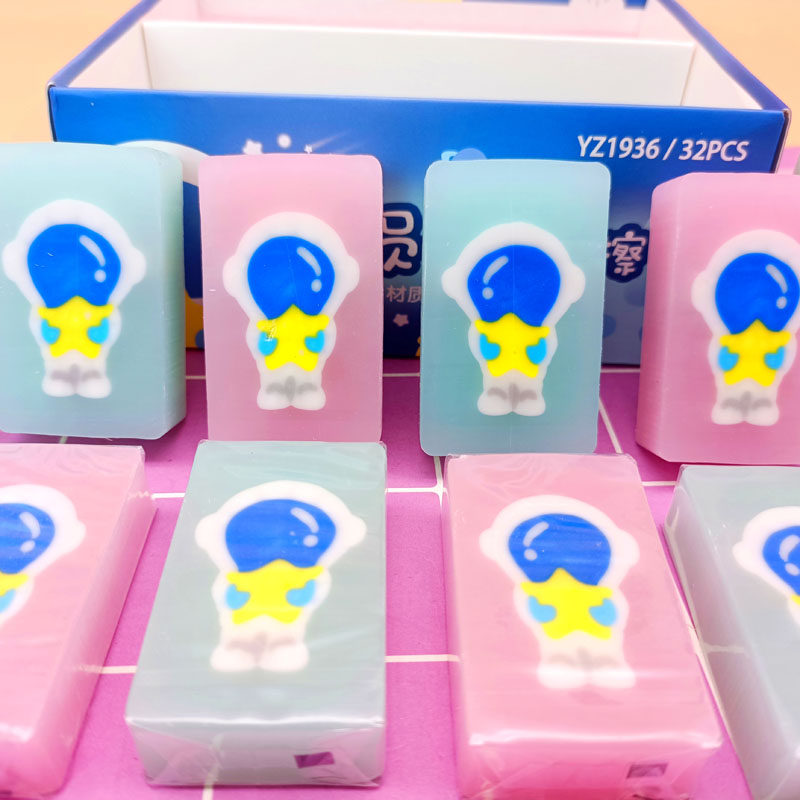Astronaut Jelly Gradient Color Rubber Cartoon Creativity Cute stay with no scraps and high face value to correct wiping student stationery 