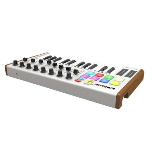 Worlde Tuna.mini Профессиональная музыкальная клавиатура MIDI клавиатура Установка клавиатуры, чтобы ударить на прокладку звуковую клавиатуру