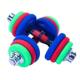 Hengda Colorful Dumbbell Plates Adjustable 20/30kg Barbell Dual-Use for Men and Women Home Fitness Equipment with Rubber Coating