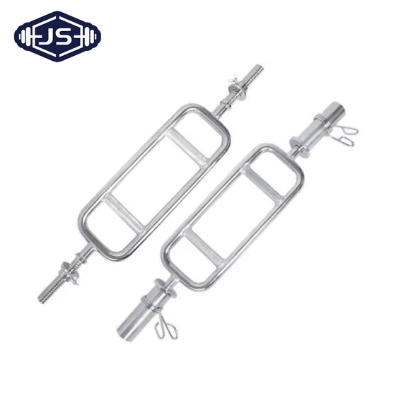 Barbell Bar for Home Use, 85 Olympic Bar, Gym Bar with Large and Small Holes, Ring-Shaped Squat Weightlifting Barbell, Curved Bar