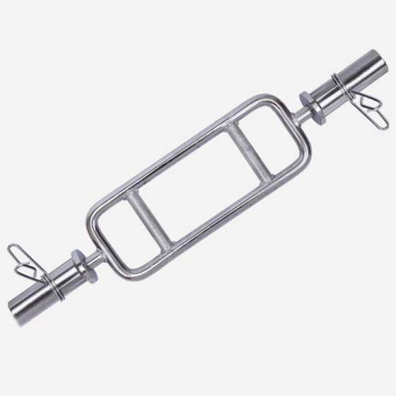 Barbell Bar for Home Use, 85 Olympic Bar, Gym Bar with Large and Small Holes, Ring-Shaped Squat Weightlifting Barbell, Curved Bar