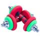 Hengda Colorful Dumbbell Plates Adjustable 20/30kg Barbell Dual-Use for Men and Women Home Fitness Equipment with Rubber Coating