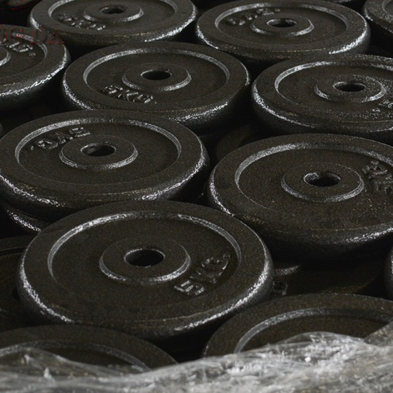 Painted Pure Iron Barbell Plates Dumbbell Plates Spray-Painted 0.5-20kg Men's and Women's Home Fitness Equipment Weight Plates Dumbbell Plates