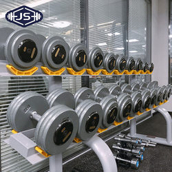 Heavy-Duty Flat-Head Painted Dumbbells 50kg Pair Cast Iron 25 30 40 60 80 100kg for Fitness Use