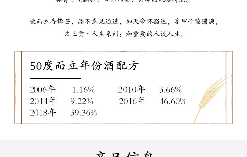 安享好物 安享A级白酒-文王贡人生 而立白酒 团标 