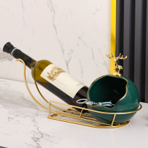 Red Wine Rack Swing Piece Home Creative Wine Bottle Rack Modern Light Luxury High-end Minimalist Show Shelf Living-room Wine Cabinet Decorations