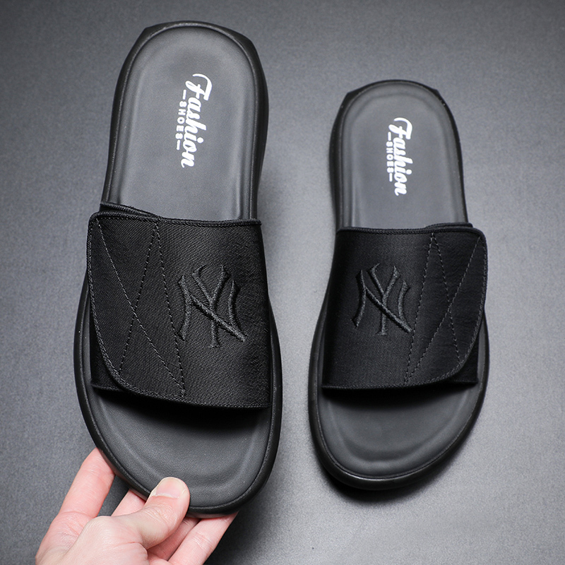 Men's Summer Slippers for Outdoor Wear, Bathing, Beach, Trendy Non-Slip Slide Sandals for Men
