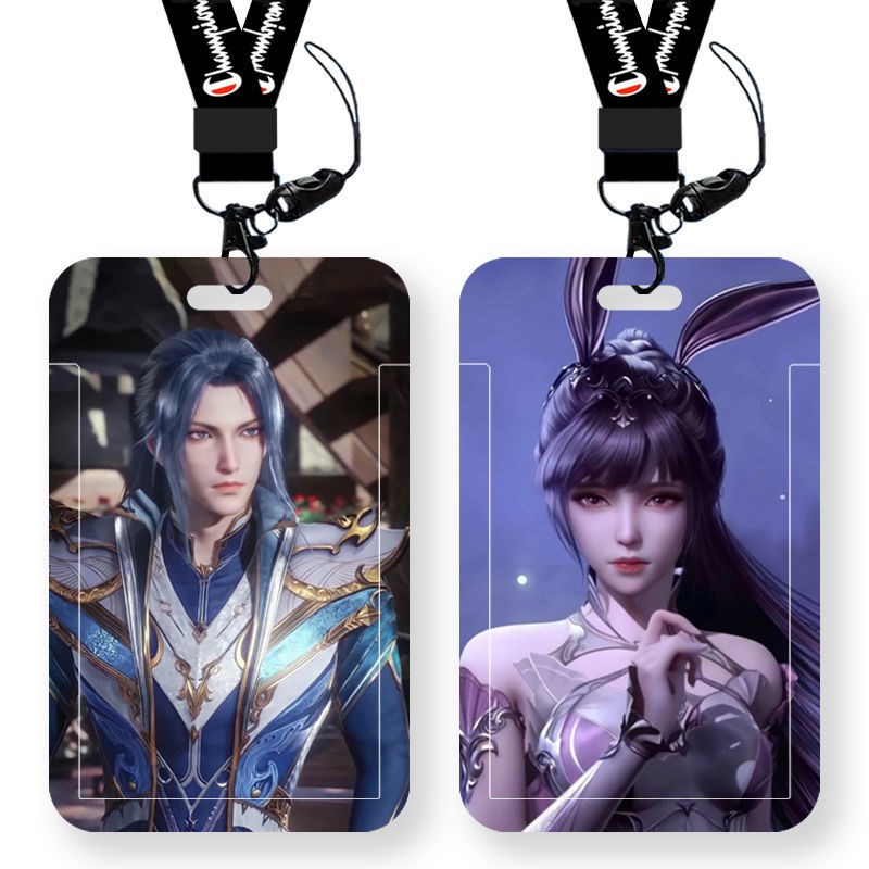 Fighting Luo Continent Tang Three Little Dance Student Bus Blocking Rope with Cartoon Cartoon Entrance Guard Protective Sheath Meal Card Cover