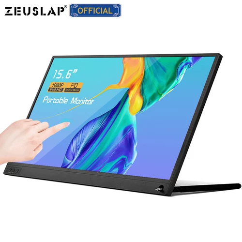Zeus Lap New 15.6 -дюймовый аккумулятор, касающийся портативного монитора, раскрывает