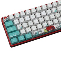 71 Keys Sea Coral Ukiyo e Keycap Dye Sublimation OEM Profil