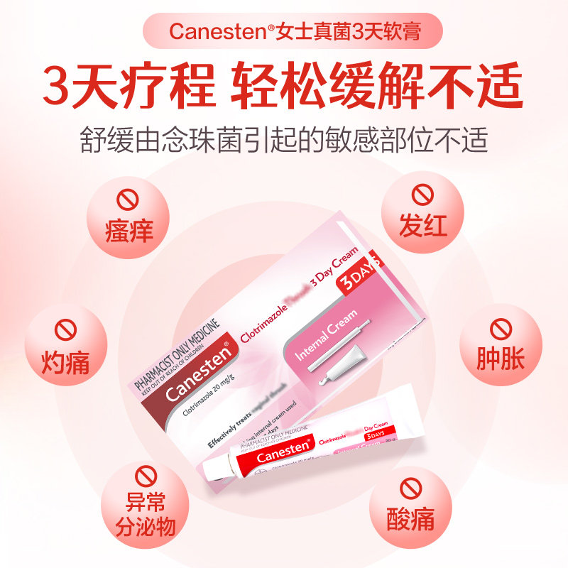 Bayer 拜耳 Canesten 凯妮汀 女性私处护理真菌3天软膏 20g 双重优惠折后¥89包邮包税