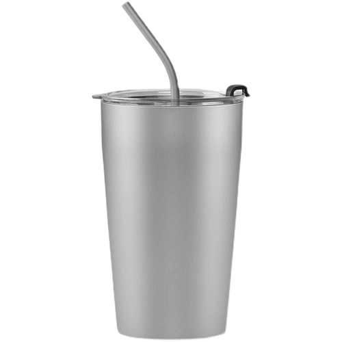 Чистое титановое двойное кофейное чашка Cofite Cup Cup с крышкой с титановым сплавным портативным портативным анти -хат