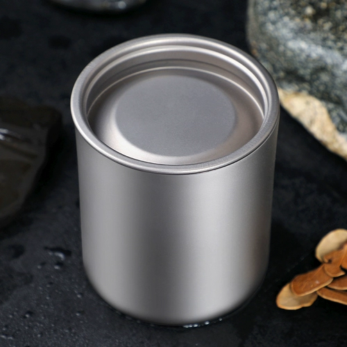 Высокий титановый титановый титановый титановый двойной слой против титана на открытом воздухе Титановый чайная чашка офис кофейная чашка холодная чашка