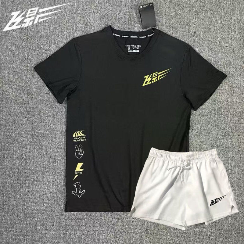 Feiying Running Sports Quick-Drying Mesh T-Shirt Summer Short-Sleeved Professional Sports Marathon Shorts Track and Field Two-Piece Set Feiying Running Sports Quick-Drying Mesh T-Shirt Summer Short-Sleeved Professional Sports Marathon Shorts Track and Field Two-Piece Set