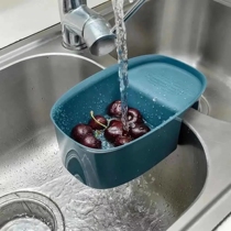 Sink drain basket pool containing hanging basket dishwashing pool filter leftover vegetable soup filter dry multifunctional basket hanging basket