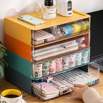 Desktop containing box transparent drawer-type office Dormitory Debris Shelve stationery finishing hand ledger duct tape storage