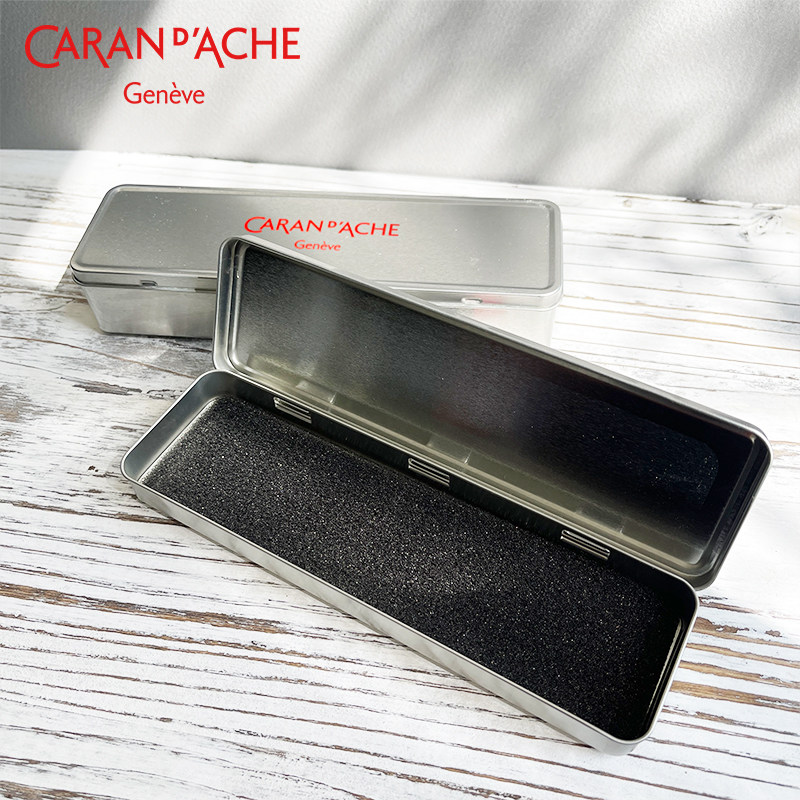 Caran D'Ache Swiss Kalandi Metal Pencil Case XL Stationery Box Gift Box Sketch Charcoal Pen Storage Box