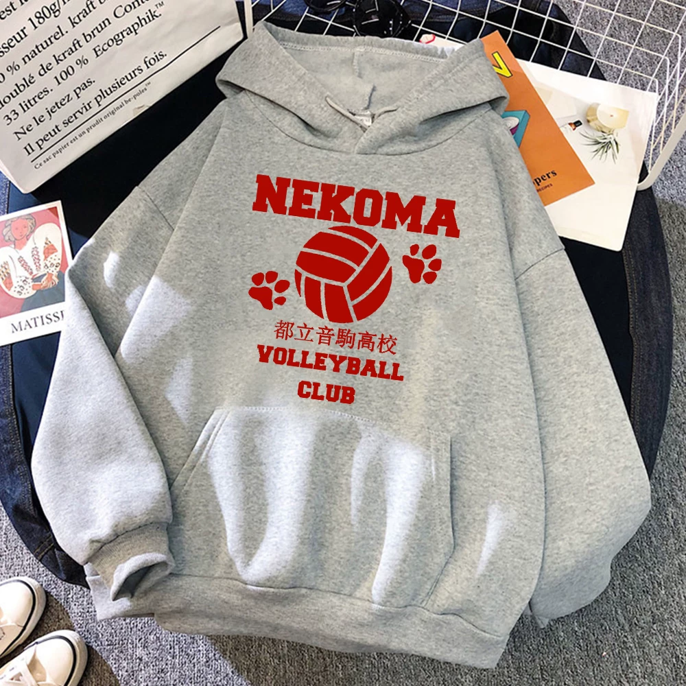 Аниме Haikyuu Nekoma Старшая школа свитеры осенний флис