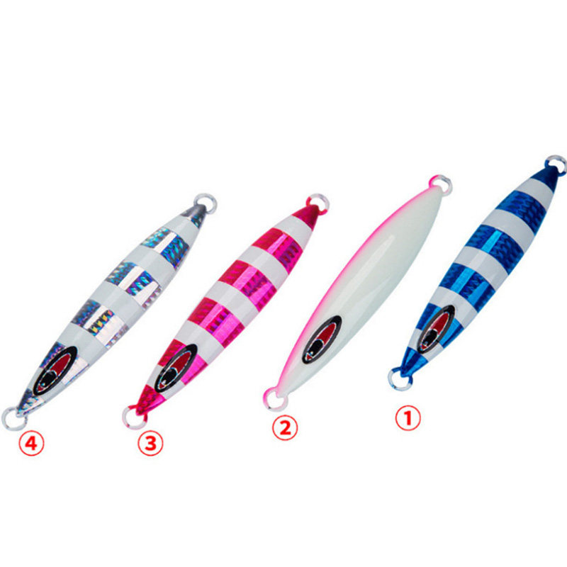 Offshore all-night light fishing with fish iron plate bait Luia slow rocking fake bait 80g100g120g150g200g too knife fish